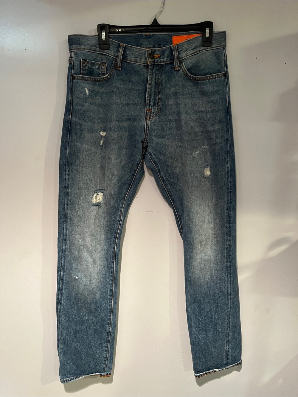 Jean shop "the mick" Men's Distressed Blue Jeans - Classic Straight Fit